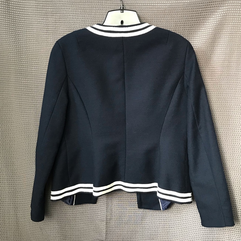 Talbots Navy Open Front Jacket 10p - image 2